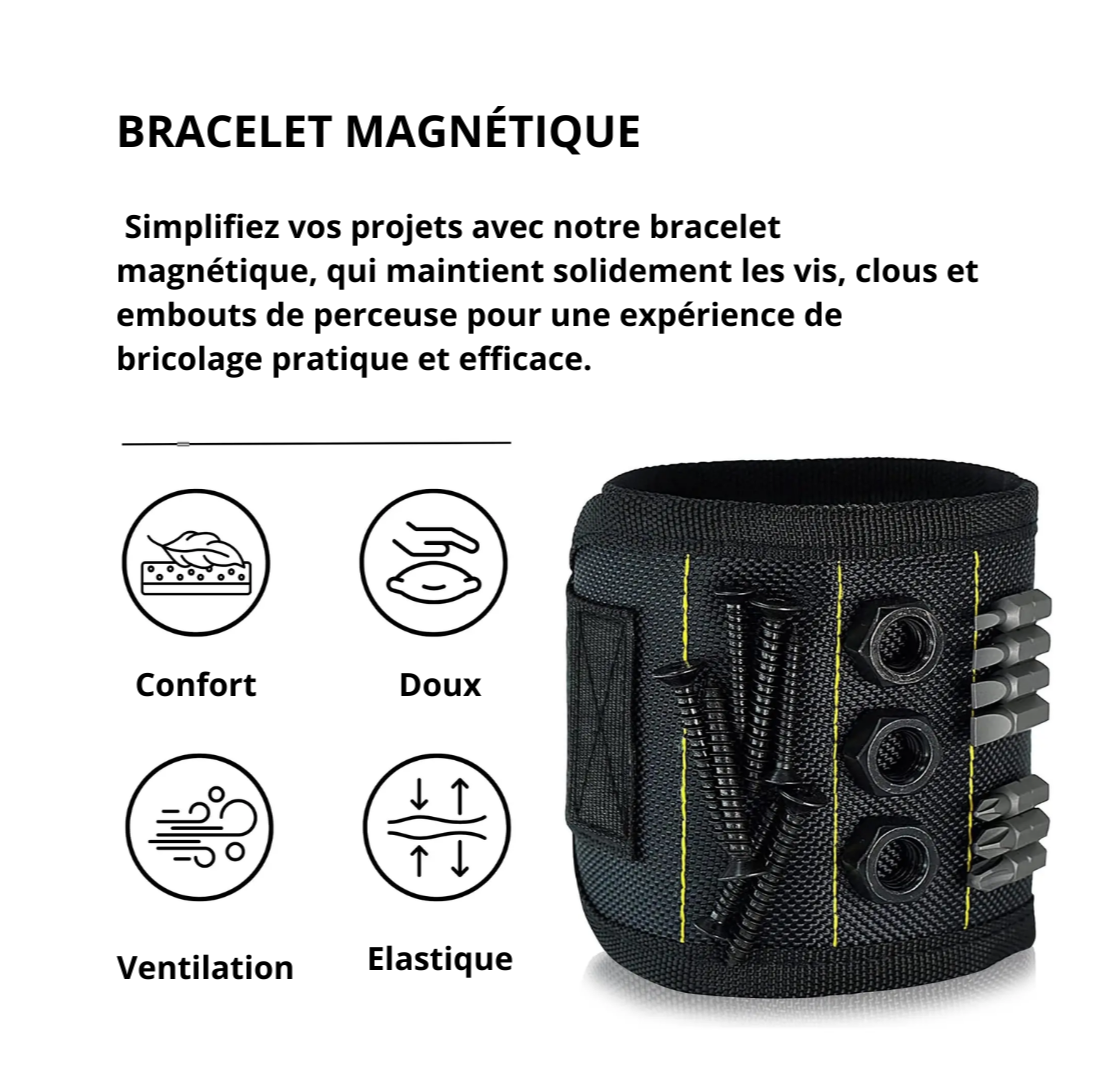 Bracelet magnétique pour vis